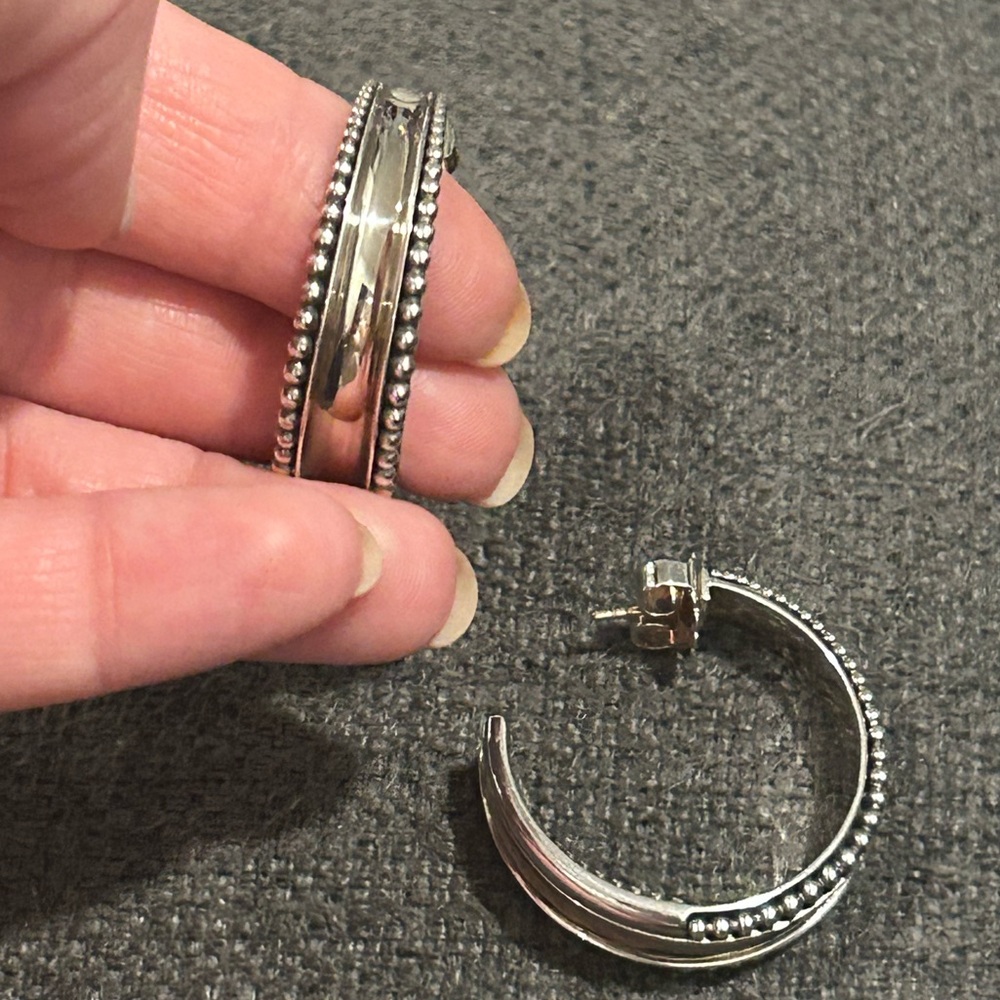 Lagos Sterling Silver Hoop Earrings
